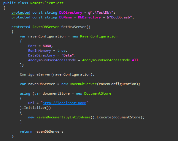 Пример кода на C#